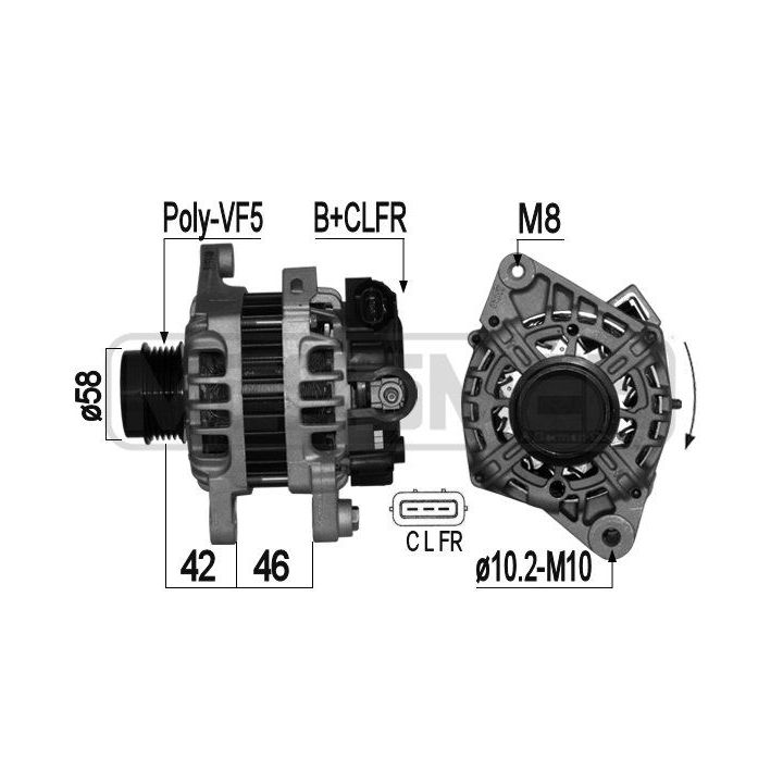Kintamosios srovės generatorius ERA 209029