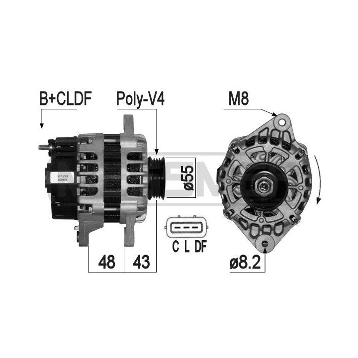 Kintamosios srovės generatorius ERA 209030
