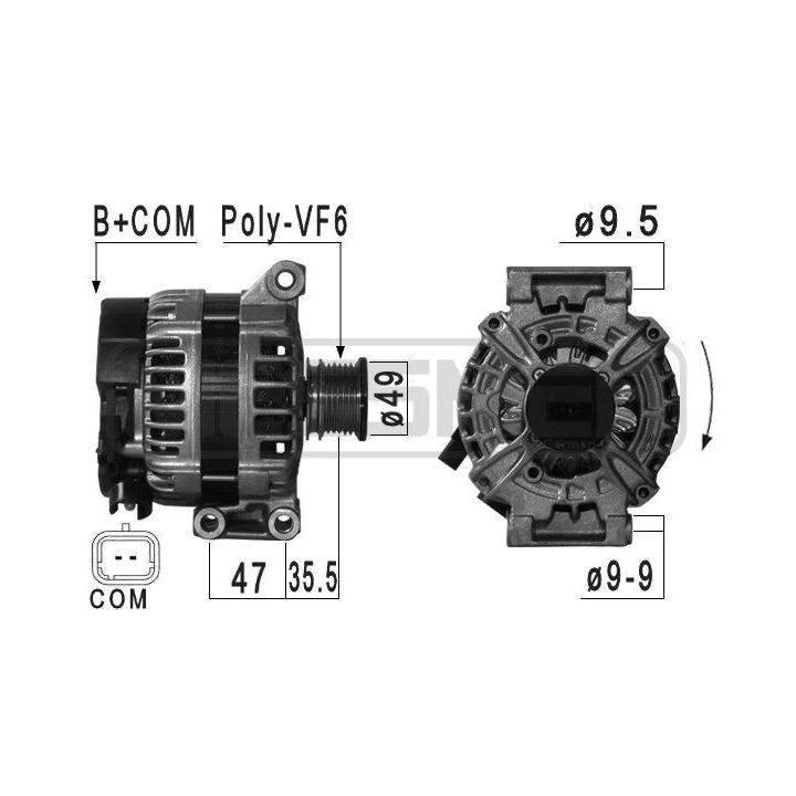 Kintamosios srovės generatorius ERA 209031A