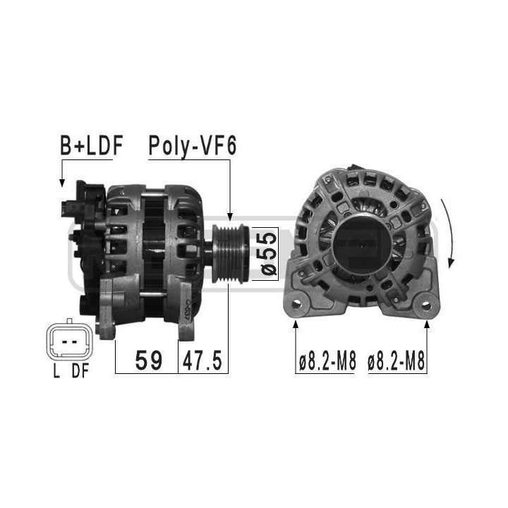 Kintamosios srovės generatorius ERA 209035