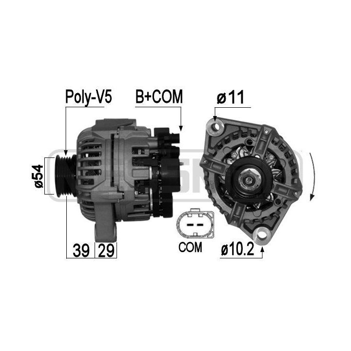 Kintamosios srovės generatorius ERA 209042A