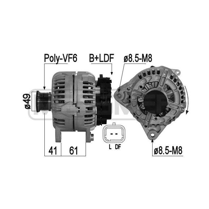 Kintamosios srovės generatorius ERA 209053A