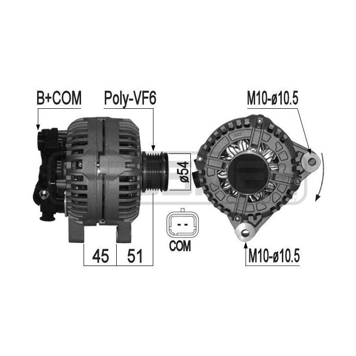 Kintamosios srovės generatorius ERA 209059A