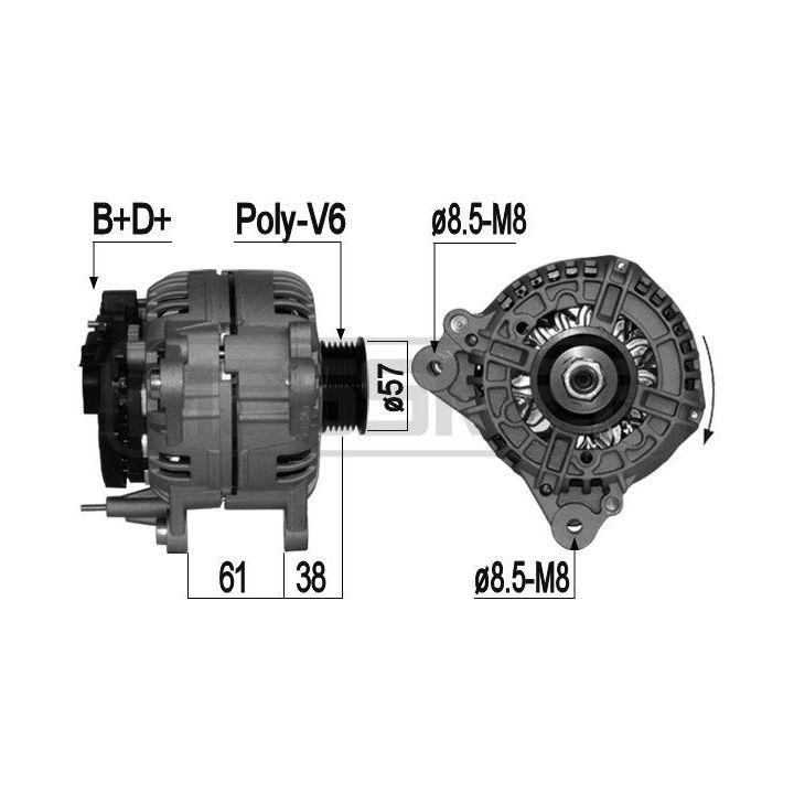 Kintamosios srovės generatorius ERA 209065A