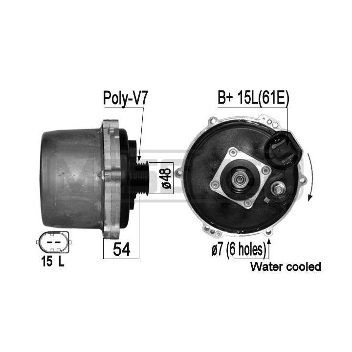Kintamosios srovės generatorius ERA 209068A