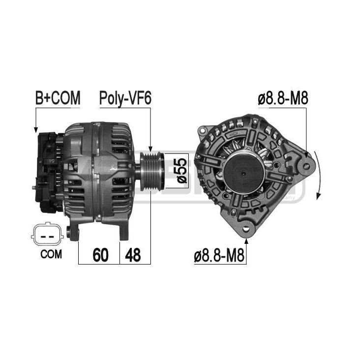 Kintamosios srovės generatorius ERA 209071