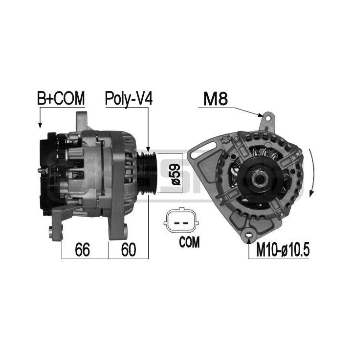 Kintamosios srovės generatorius ERA 209075
