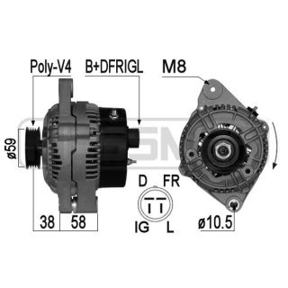 Kintamosios srovės generatorius ERA 209076A