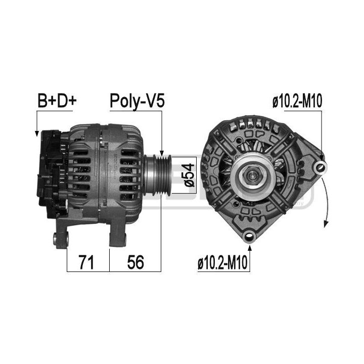Kintamosios srovės generatorius ERA 209096A