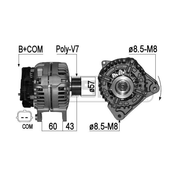 Kintamosios srovės generatorius ERA 209097A