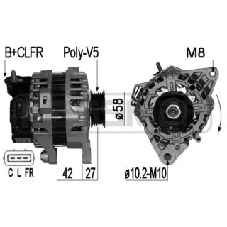 Kintamosios srovės generatorius ERA 209124