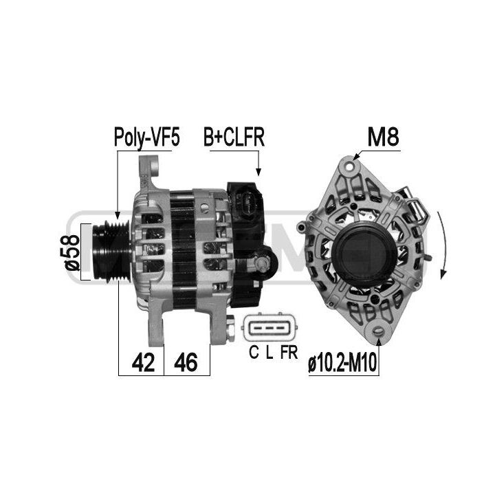 Kintamosios srovės generatorius ERA 209126