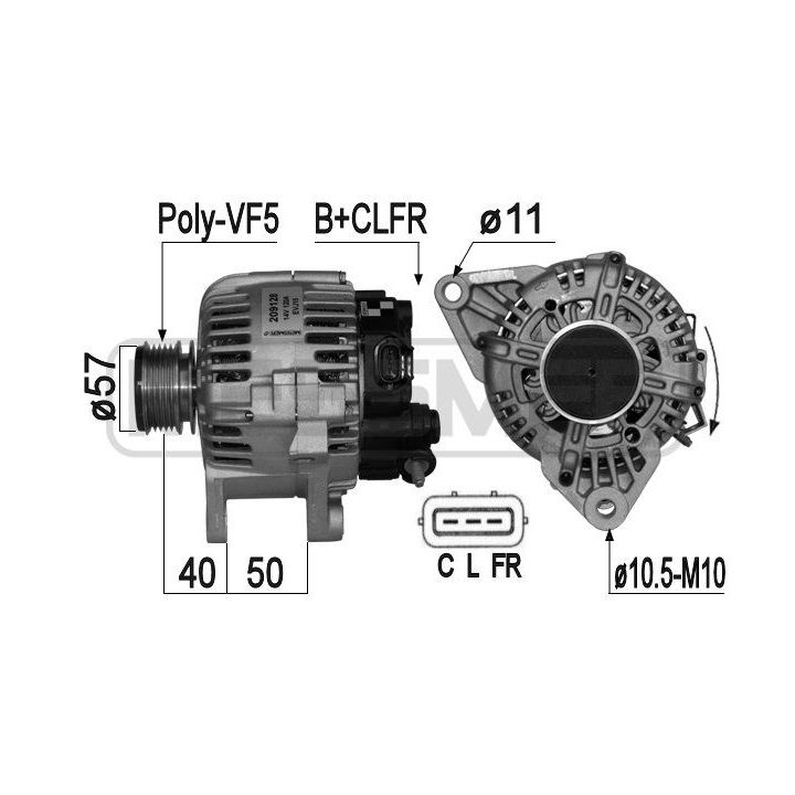 Kintamosios srovės generatorius ERA 209128