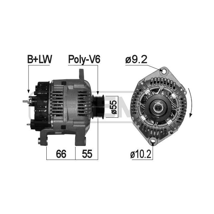 Kintamosios srovės generatorius ERA 209139A