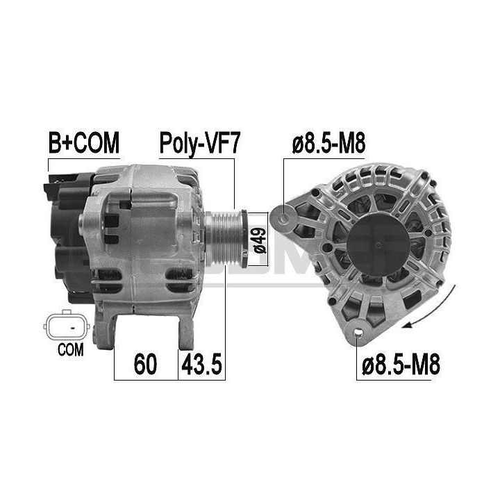 Kintamosios srovės generatorius ERA 209165A