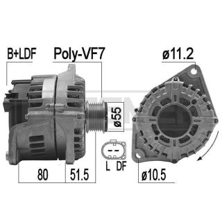 Kintamosios srovės generatorius ERA 209183A