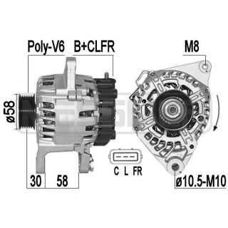 Kintamosios srovės generatorius ERA 209198