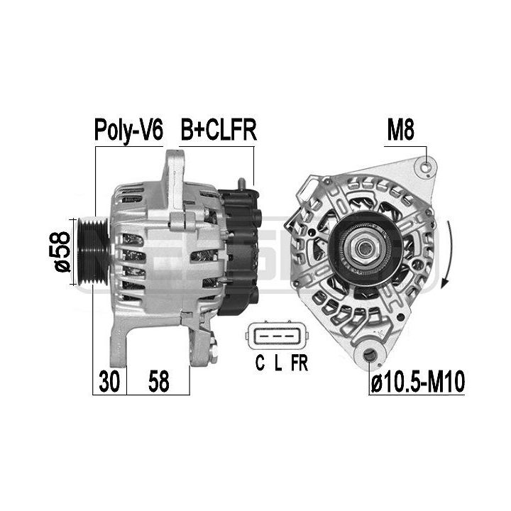 Kintamosios srovės generatorius ERA 209198