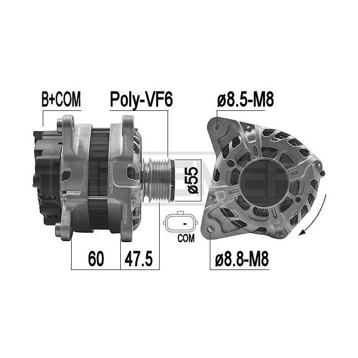 Kintamosios srovės generatorius ERA 209224