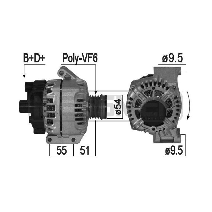 Kintamosios srovės generatorius ERA 209225