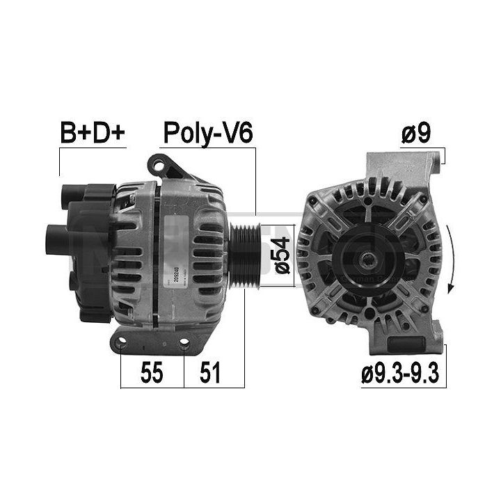 Kintamosios srovės generatorius ERA 209240