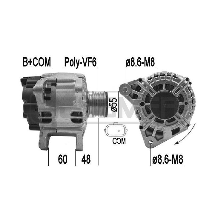 Kintamosios srovės generatorius ERA 209265
