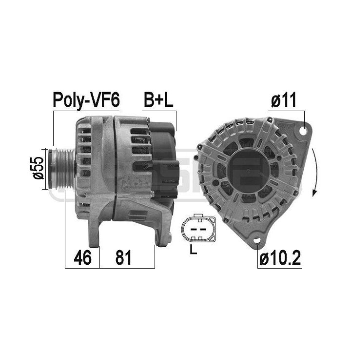 Kintamosios srovės generatorius ERA 209268