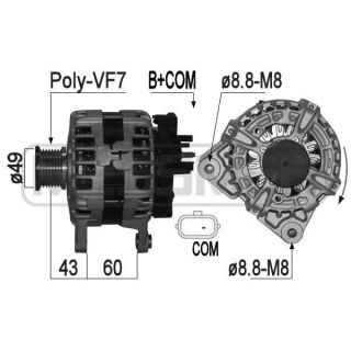 Kintamosios srovės generatorius ERA 209292