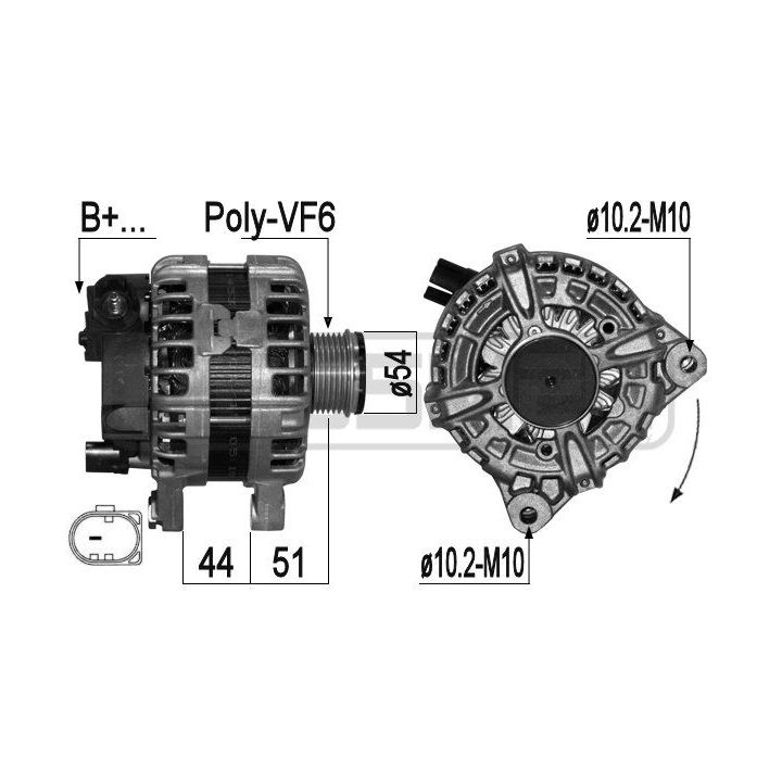 Kintamosios srovės generatorius ERA 209301