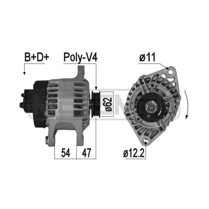 Kintamosios srovės generatorius ERA 209306A