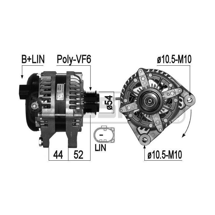 Kintamosios srovės generatorius ERA 209324A