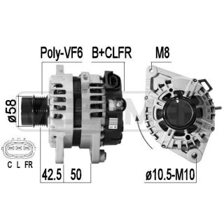 Kintamosios srovės generatorius ERA 209326