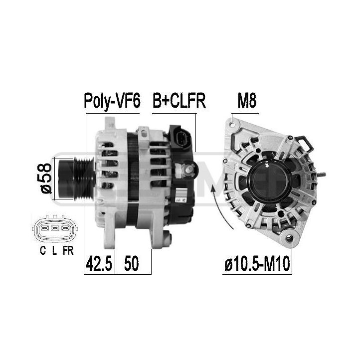 Kintamosios srovės generatorius ERA 209326