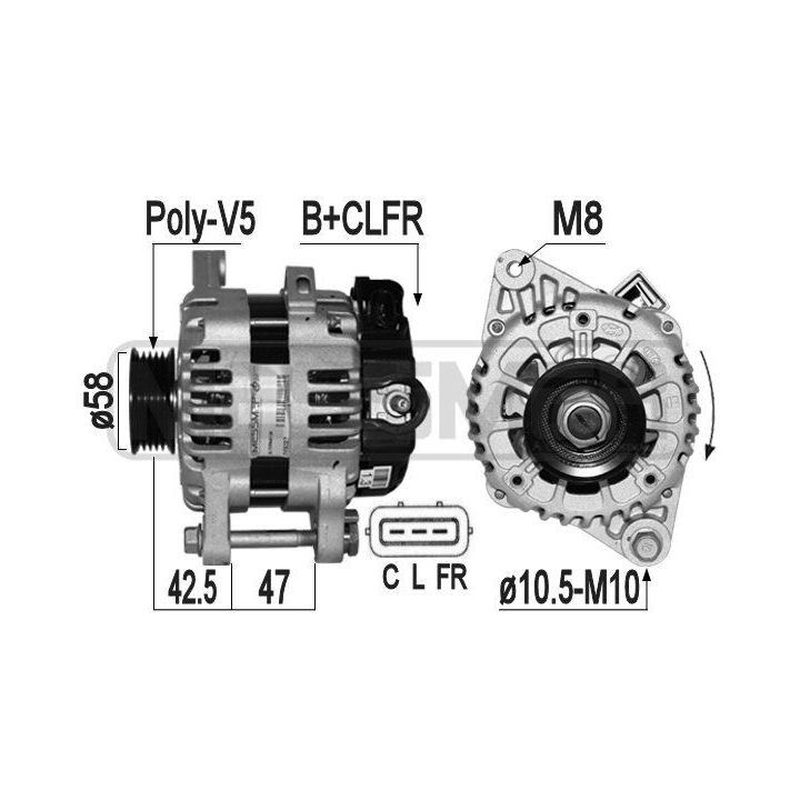 Kintamosios srovės generatorius ERA 209327