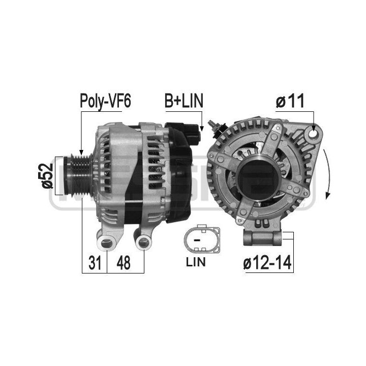 Kintamosios srovės generatorius ERA 209331A