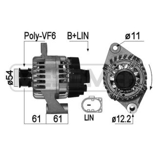 Kintamosios srovės generatorius ERA 209334