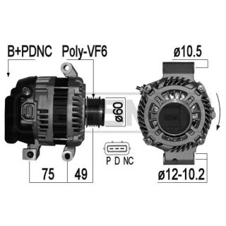 Kintamosios srovės generatorius ERA 209349A