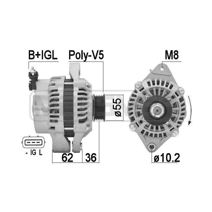 Kintamosios srovės generatorius ERA 209353A