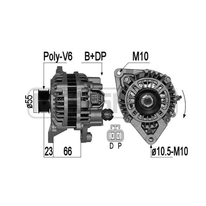 Kintamosios srovės generatorius ERA 209357A