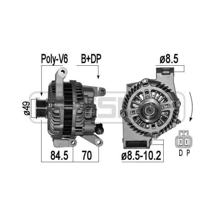 Kintamosios srovės generatorius ERA 209358A