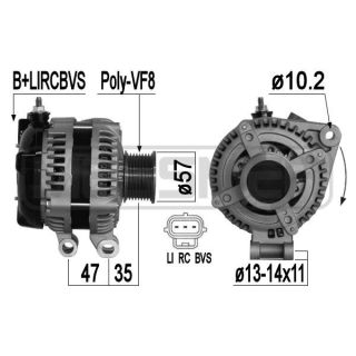 Kintamosios srovės generatorius ERA 209362A