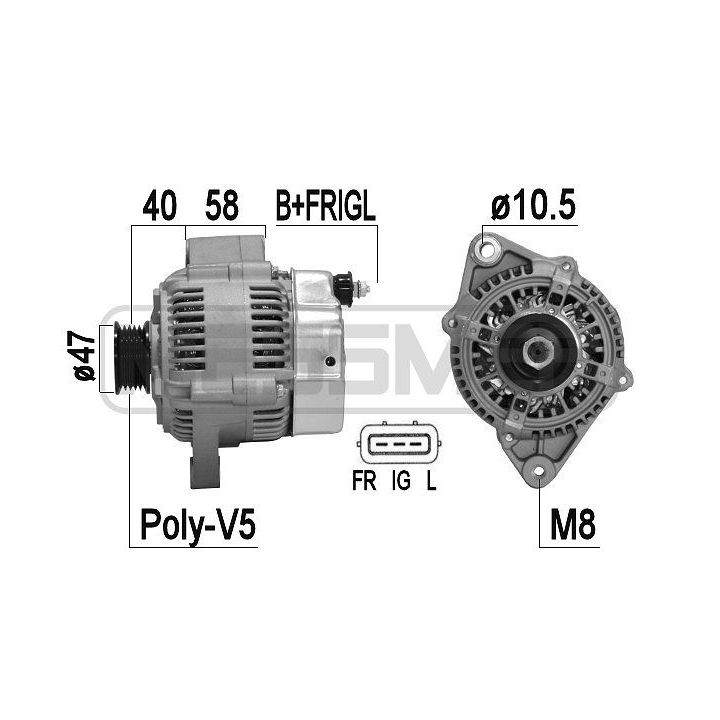 Kintamosios srovės generatorius ERA 209372A