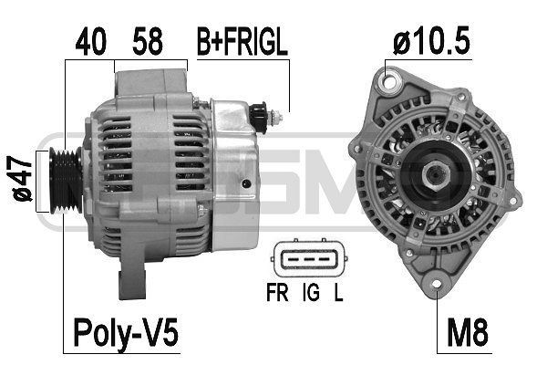 Kintamosios srovės generatorius ERA 209372A