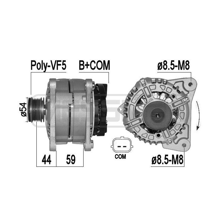 Kintamosios srovės generatorius ERA 209376A