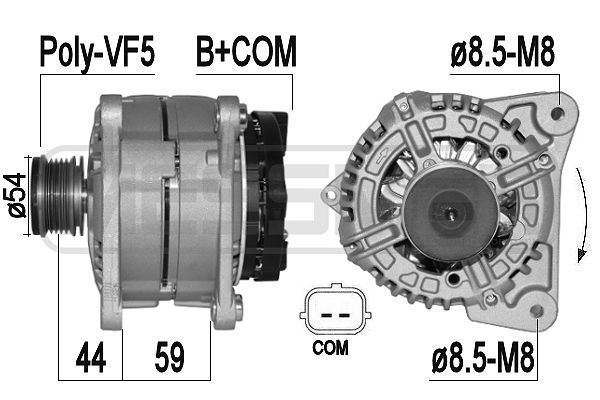 Kintamosios srovės generatorius ERA 209376A
