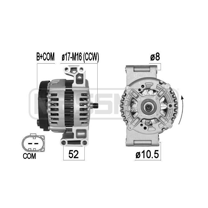 Kintamosios srovės generatorius ERA 209378A