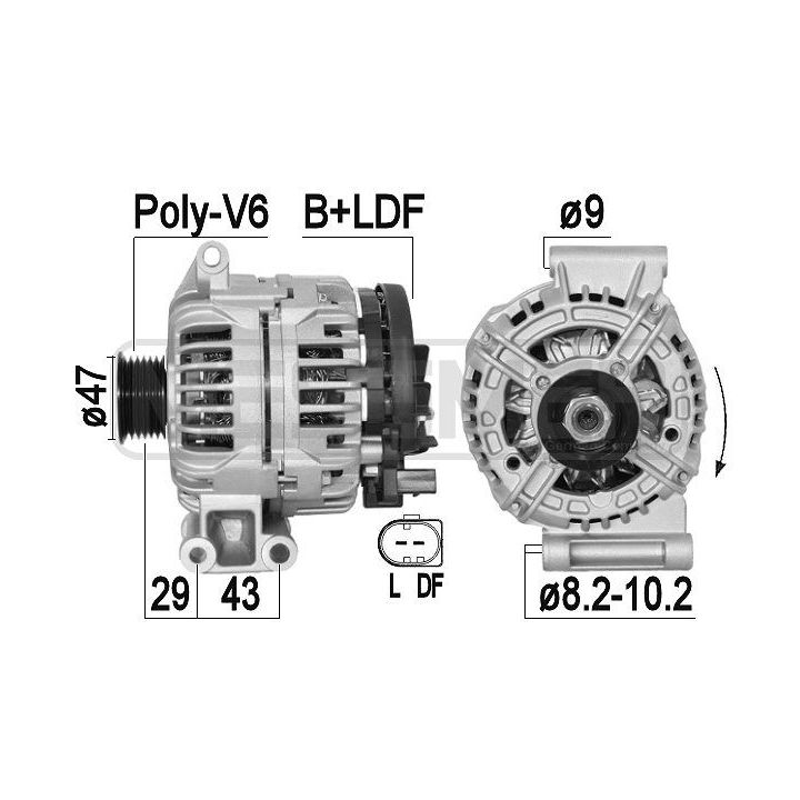 Kintamosios srovės generatorius ERA 209391A