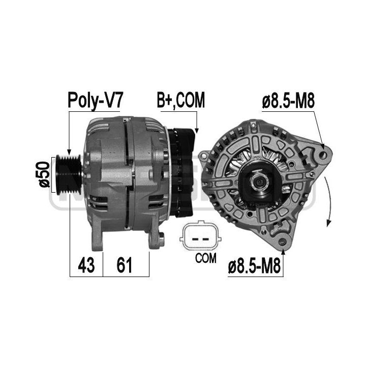 Kintamosios srovės generatorius ERA 209404A
