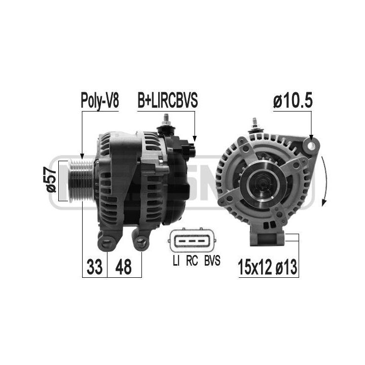 Kintamosios srovės generatorius ERA 209407A