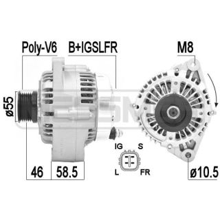 Kintamosios srovės generatorius ERA 209411A